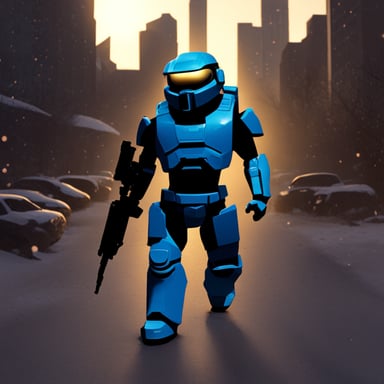 Go Blue Gopher as Master Chief.