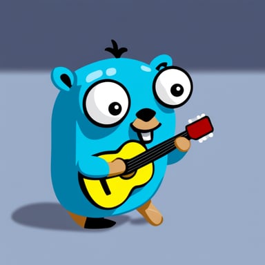 Go Blue Gopher doing exercise
