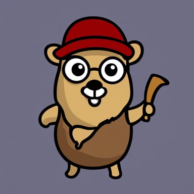 Go Blue Gopher as the deer hunter.