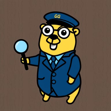 Go blue gopher as female recruiter.