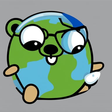 I want to generate Go Blue Gopher for my project involving earth and space observation (satellite imagery, telescope, radars...).