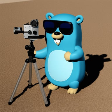 I want to generate Go Blue Gopher for my project involving earth and space observation (satellite imagery, telescope, radars...).