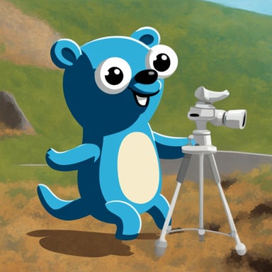 I want to generate Go Blue Gopher for my project involving earth and space observation (satellite imagery, telescope, radars...).