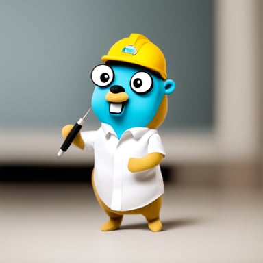 Go Blue Gopher holds a whitepaper with the caption Looking for a job.