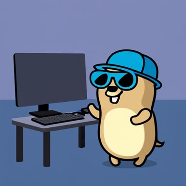A go blue gopher working in cybersecurity.