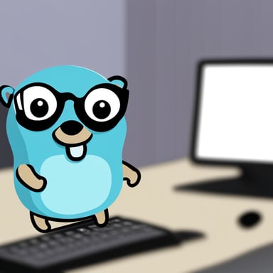 A go blue gopher working in cybersecurity.