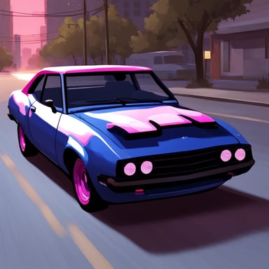 Go blue gopher like Rambo in style, GTA Vice City.