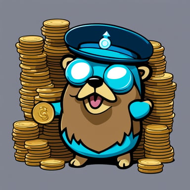 A tich Go Blue Gopher showing you the stacks