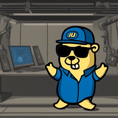 Go Blue Gopher with a Vault-tec shirt