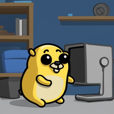 Go Blue Gopher with a Vault-tec shirt