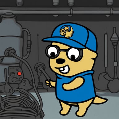 Go Blue Gopher wearing a Fallout Vault-tec shirt