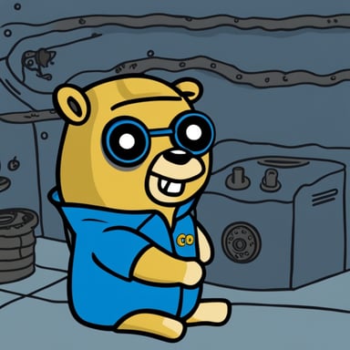 Go Blue Gopher wearing a Fallout Vault-tec shirt