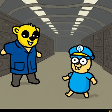 Go Blue Gopher wearing a Fallout Vault-tec shirt.