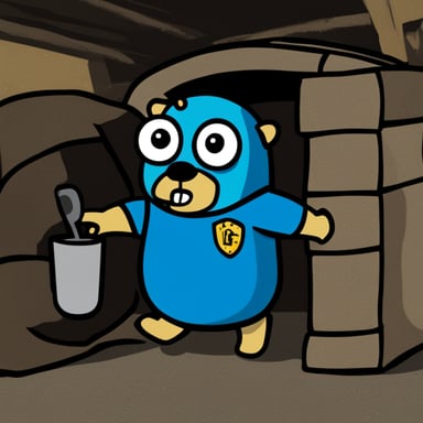 Go Blue Gopher wearing a Fallout Vault-tec shirt.