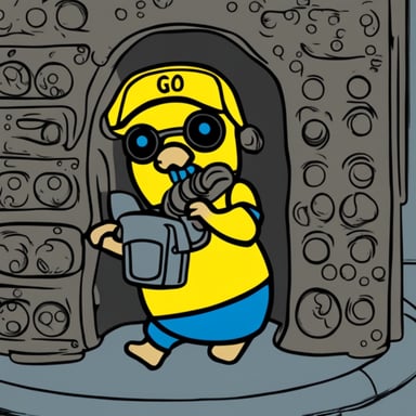 Go Blue Gopher wearing a Fallout Vault-tec shirt.