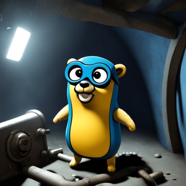 Go Blue Gopher in the Fallout Vault-Tec universe.