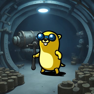 Go Blue Gopher in the Fallout Vault-Tec universe.