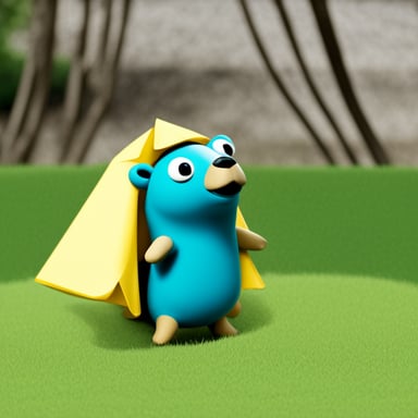 The go blue gopher, except it's a capybara instead.