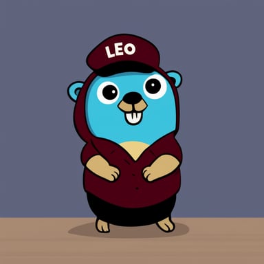 Wearing shirts written Leo, Go Blue Gopher.