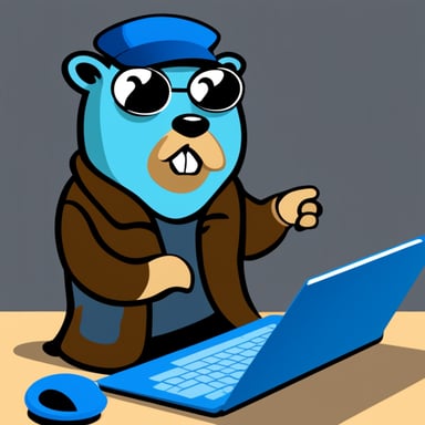 Go Blue Gopher dealing with Azure SDK for Go
