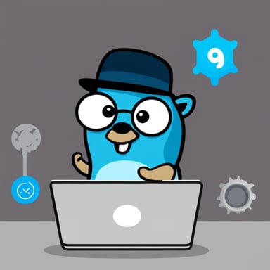Go Blue Gopher dealing with Azure SDK for Go