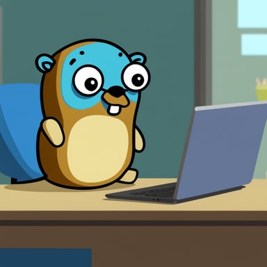 Go Blue Gopher felt sad while working with the Azure SDK.