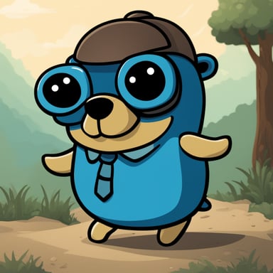 A 2D cartoon style simulator featuring Go Blue Gopher.
