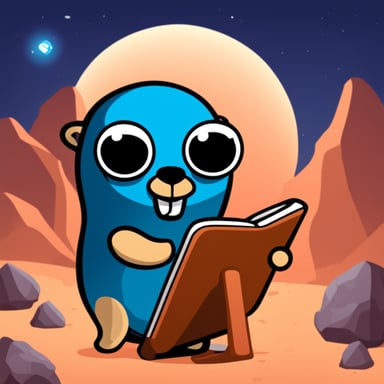 Go Blue Gopher as hacker iOS gopher.