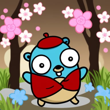 Go Blue Gopher as Japanese Gopher