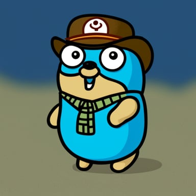 Go Blue Gopher as Japanese Gopher