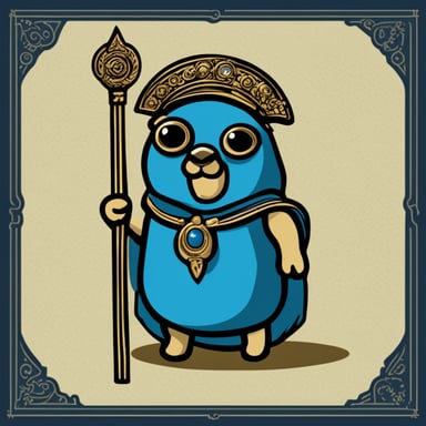 Go Blue Gopher represents Goddess Athena, embodying her wisdom and prowess in warfare.