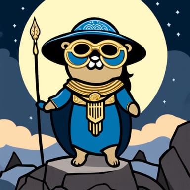 Go Blue Gopher represents Goddess Athena, embodying her wisdom and prowess in warfare.