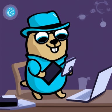 Go Blue Gopher as a programmer