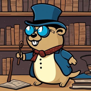 Go Blue Gopher as the blind Sherlock Holmes searching for fraudulent actions, stars in a captivating cartoon adventure.