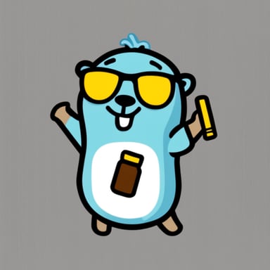Go Blue Gopher dabbing