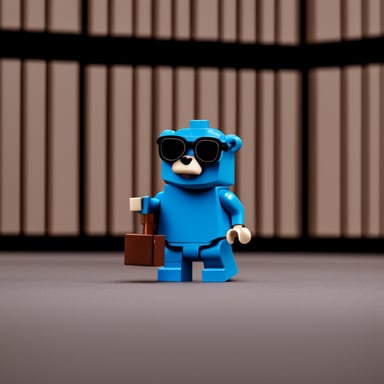 Go Blue Gopher as a Lego figure.