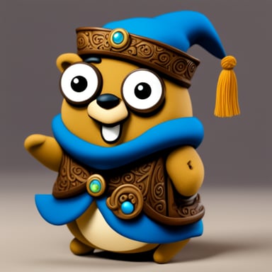 Go Blue Gopher as Legendary Wise Gopher