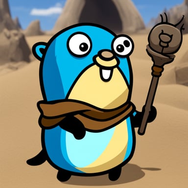 Go Blue Gopher as a character in a From Software game.