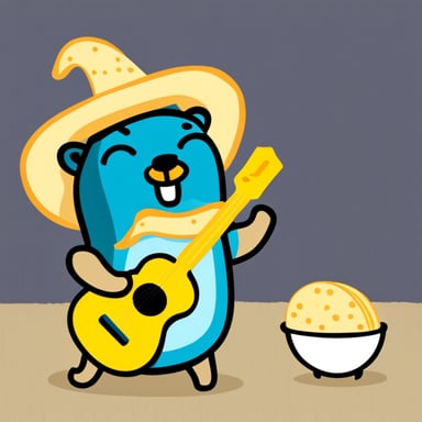 Go Blue Gopher as a taco