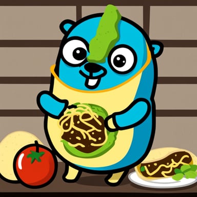 Go Blue Gopher as a taco