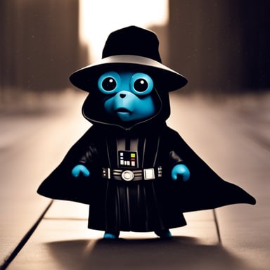 Go blue gopher as Darth Sidius from Star Wars.