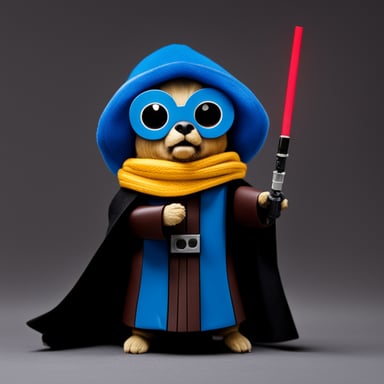 Go blue gopher as Darth Sidius from Star Wars.