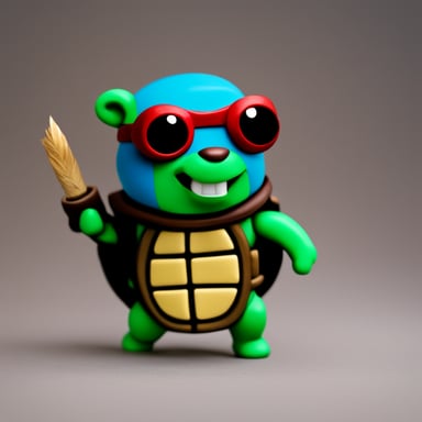 Go Blue Gopher as a Teenage Mutant Ninja Turtle