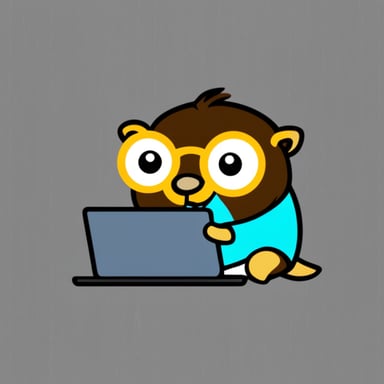 Go blue gopher coding in Python.