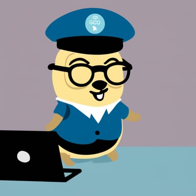 Go Blue Gopher as Grace Hopper