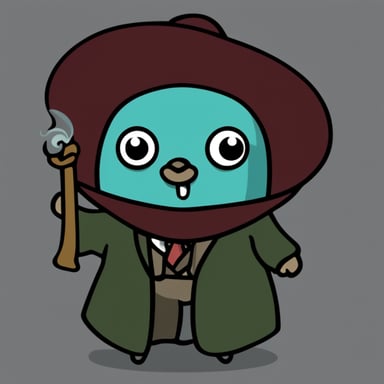 Go blue gopher as Cthulhu.