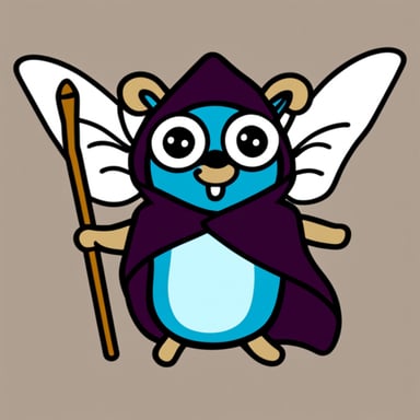 Go Blue Gopher with tentacles and bat wings.