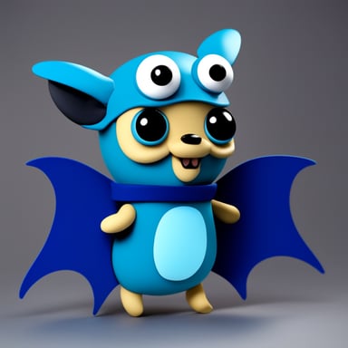 Go Blue Gopher with tentacles and bat wings.