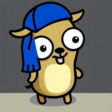 Go Blue Gopher as a goat.