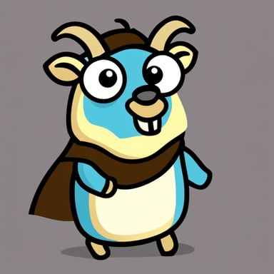 Go Blue Gopher as a goat.